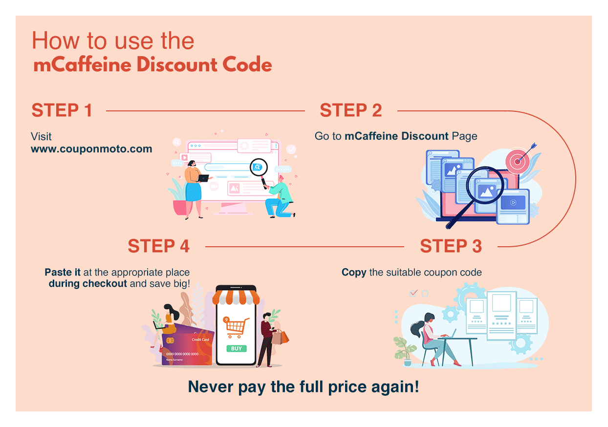 How to use mCaffeine Discount Code